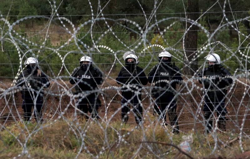 Польша приступила к строительству заграждения из колючей проволоки на границе с Россией