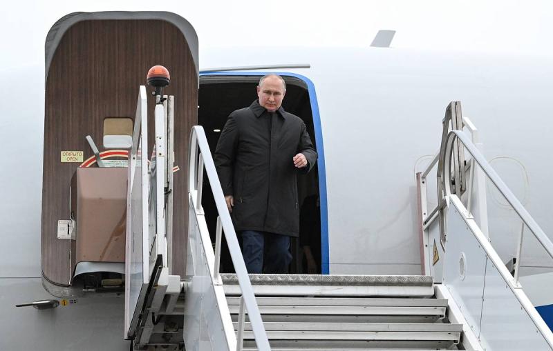 Путин прилетел в Пятигорск