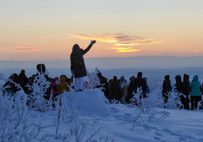 В Мурманске встретили первый рассвет после 40-дневной полярной ночи