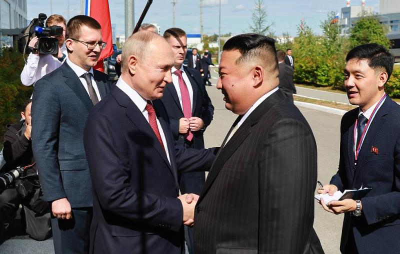 Putin, Kim Jong Un meet at Vostochny space launch facility