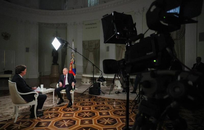 Интервью Путина Карлсону набрало более 3 млн просмотров в первые часы на Rutube