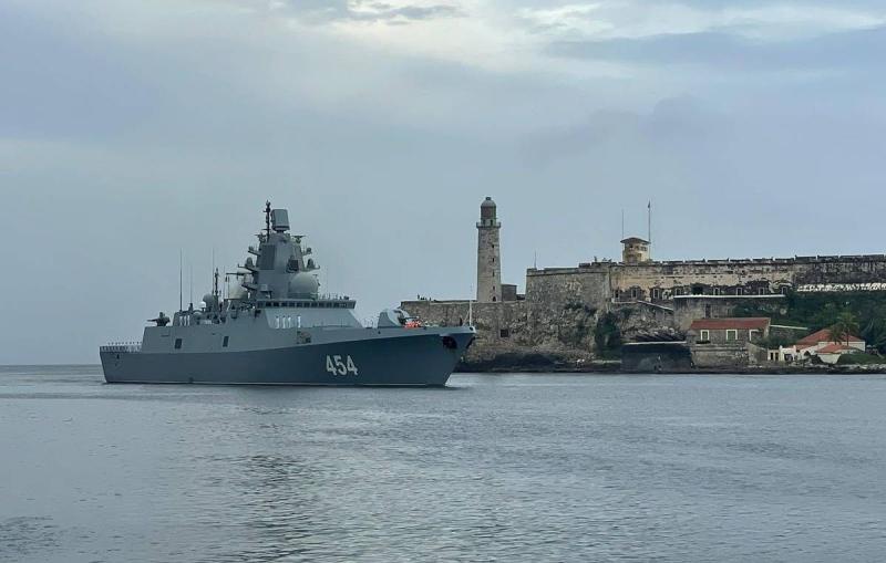 Фрегат ВМФ России "Адмирал Горшков" зашел в порт Гаваны