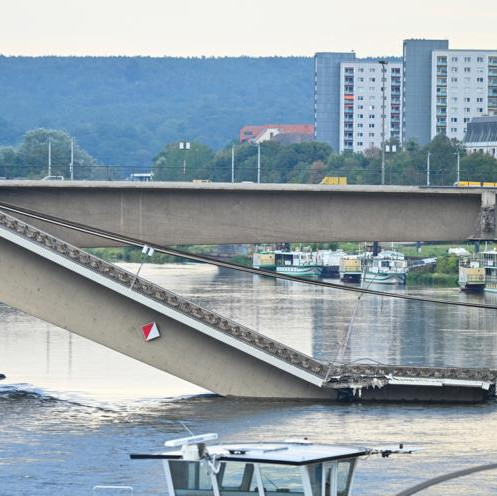 Bild: участок моста в Дрездене мог обвалиться из-за средств для посыпки дорог времен ГДР