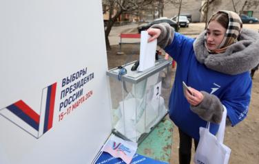 Явка на президентских выборах в России на 12:00 мск составила 5,47%