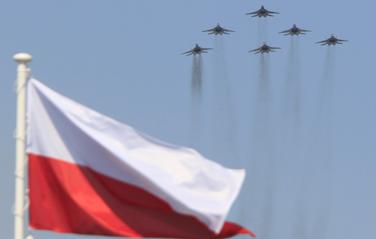 Польский МиГ-29 потерял топливный бак в ходе учебного полета