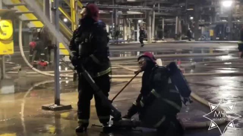 Пожар на крупнейшем в Белоруссии НПЗ ликвидирован