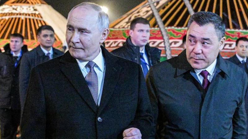 Госвизит Путина в Киргизию открылся церемонией официальной встречи