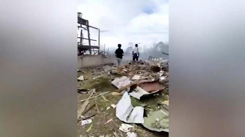 В Мьянме число погибших при детонации на складе взрывчатых веществ увеличилось до 60