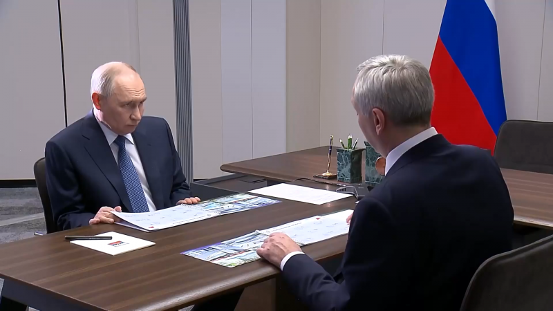 Путин встретился с губернатором Новосибирской области