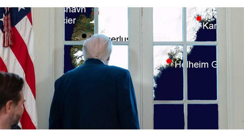 Белый дом опубликовал фото Трампа на фоне карты Гренландии