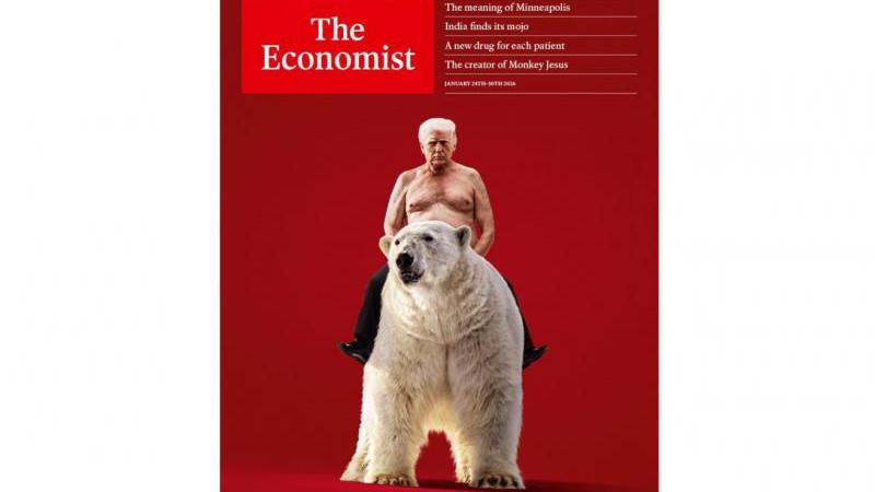 The Economist поместил на обложку Трампа верхом на белом медведе